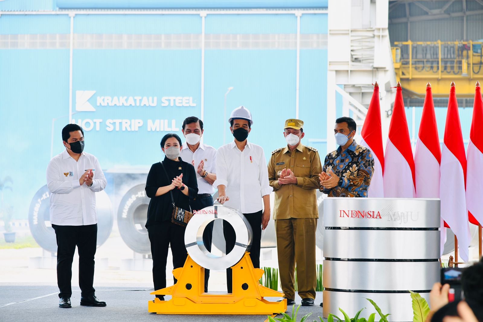 Presiden Joko Widodo Resmikan Pabrik Baja Berteknologi Tinggi