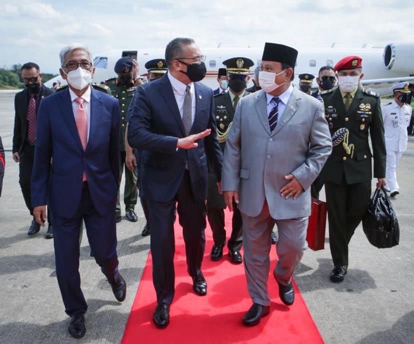 Prabowo Bahas Kerja Sama Bilateral Pertahanan Bersama Malaysia