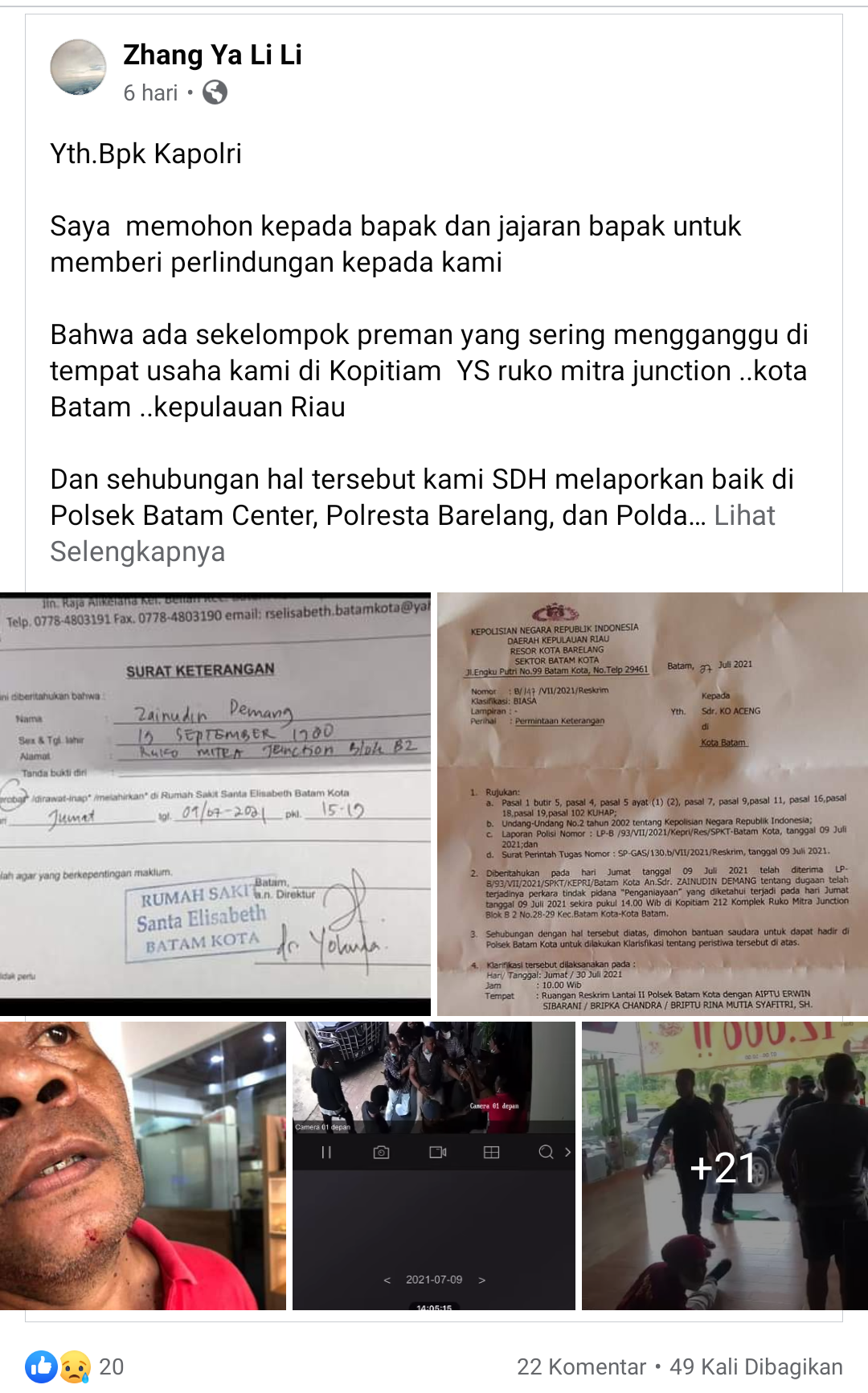 Polisi Tetapkan Satu Tersangka Penganiayaan Pegawai Kopitiam 212