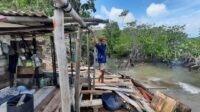 Rumah Warga di Desa Mantang Besar Rusak di Terjang Ombak