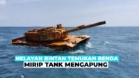 Nelayan Temukan Benda Mirip Tank Mengapung di Perairan Bintan