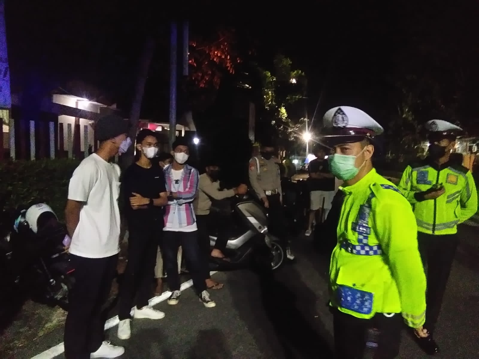 Razia Balap Liar di Basuki Rahmat, Polisi Amankan Lima Sepeda Motor