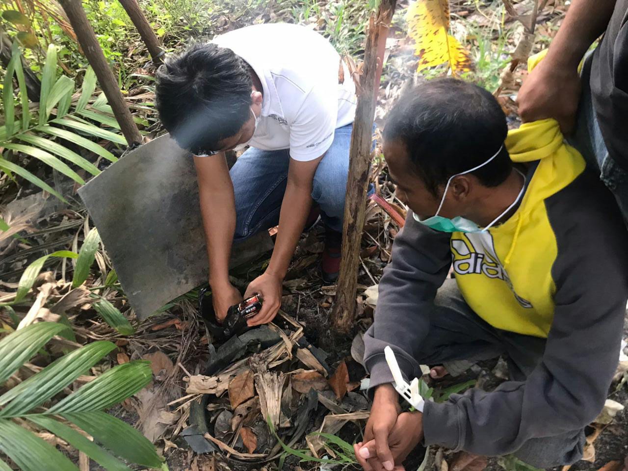 Seorang Buruh Lepas Simpan Sabu Dibawah Pohon Pisang