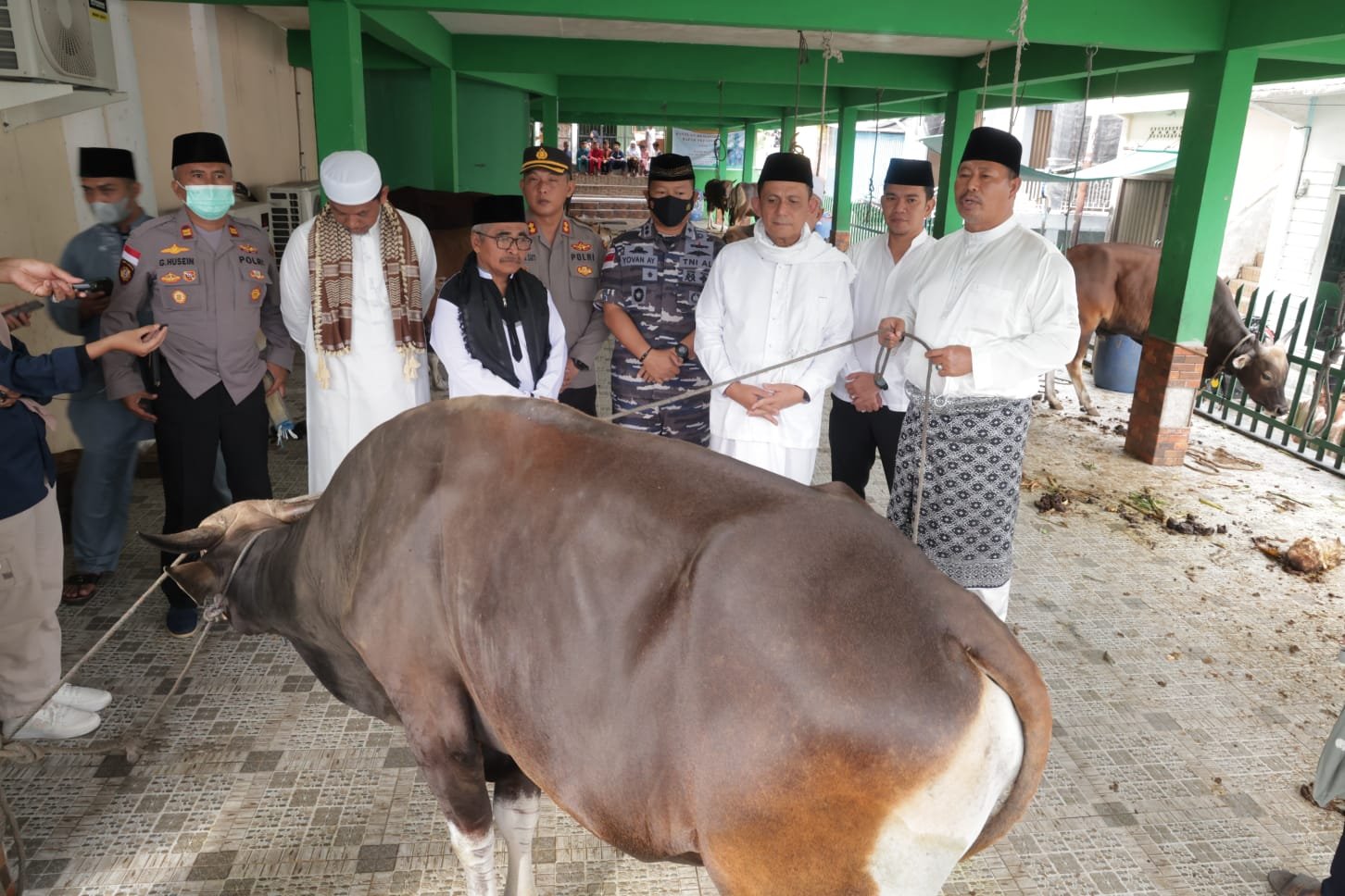 Gubernur Ansar Serahkan Sapi Kurban untuk Gerbang Utara Perbatasan NKRI