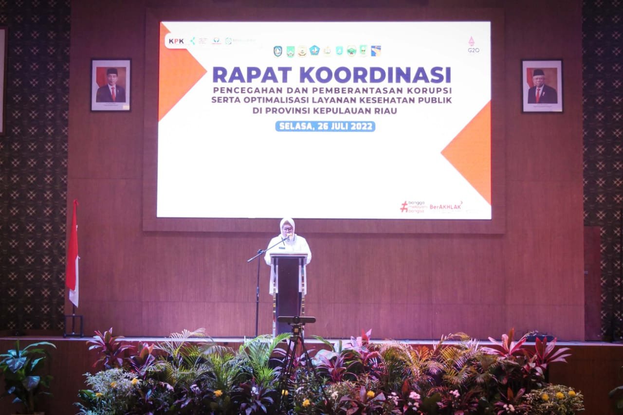 Buka Rakor Pencegahan Korupsi, Wagub Marlin: Beri Layanan Terbaik Tanpa Korupsi