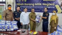 BC Tanjungpinang Hibahkan Ratusan Kilogram Beras Impor Hasil Tegahan