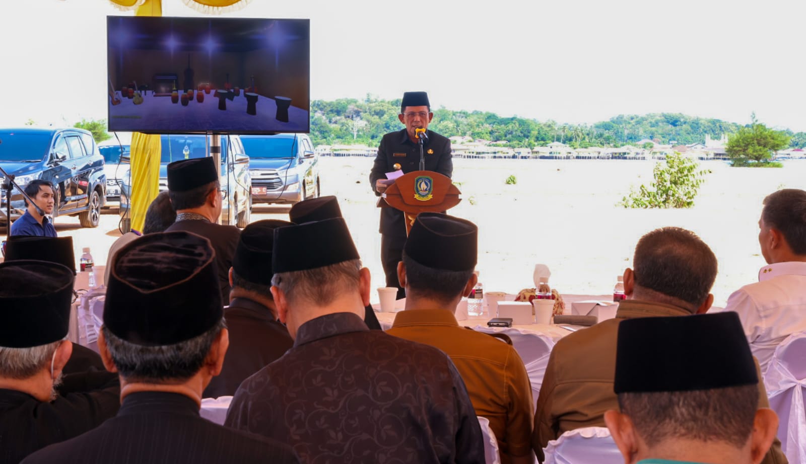 Pembangunan Gedung LAM Kepri Dimulai, Gubernur Ansar Letakkan Batu Pertama