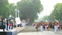 Presiden Joko Widodo Lepas Kirab Merah Putih di Bandung