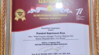 Gubernur Kepri Terima Penghargaan Bidang Pertanian 2022 dari Kementan