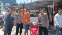 Polsek Tanjungpinang Kota Amankan Pelaku Diduga Penadah Barang Hasil Curian Bersama Barang Bukti Satu Unit Sepeda Motor. (Poto Yto)