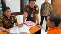 Terdakwa Safri alias SAP pelaku pencabulan terhadap delapan orang anak dituntut 20 Tahun penjara. (Foto Cabjari Tarempa)