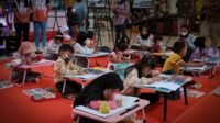 Puluhan Anak Antusias Ikuti Lomba Mewarnai di Festival Budaya Tionghoa