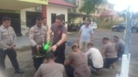 Kapolsek Tanjugpinang Kota Gelar Tradisi Penerimaan Personel Baru (Foto Humas Polsek Tanjungpinang Kota)