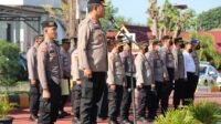 Kapolresta Tanjungpinang Pimpin Apel Pagi Personel Polresta Tanjungpinang. (Foto Humas Polresta Tanjungpinang)