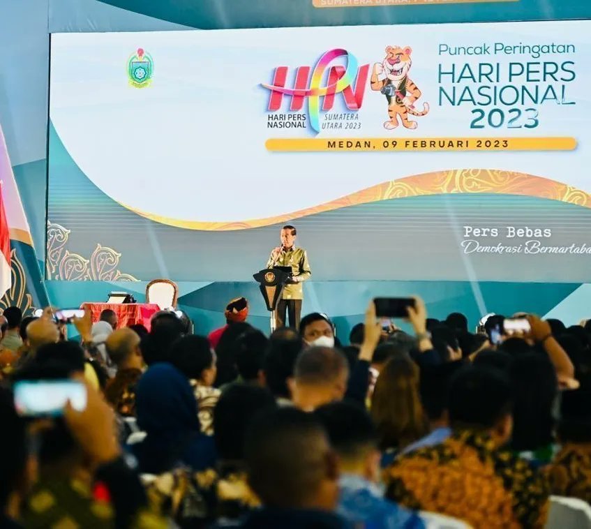 HPN 2023, Jokowi Sebut Dunia Pers Sedang Tidak Baik