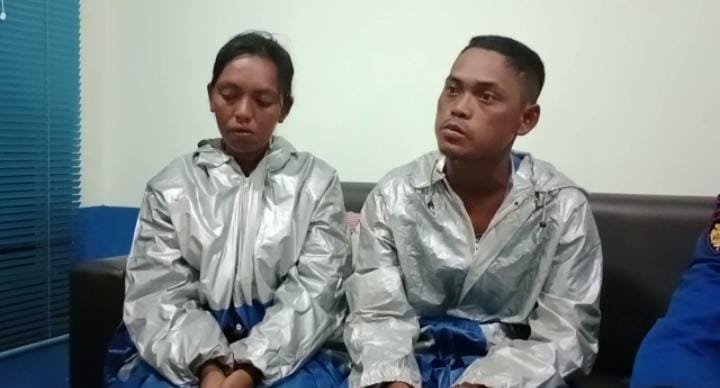 Welly dan istrinya Sinta Mencerita Kronolosgis Awal Mereka Ditangkap Keamanan Laut Malaysia (f. Polres bintan)