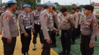 Bidpropam Polda Kepri Lakukan Pengecekan Penampilan dan Seragam Personel Polresta Tanjungpinang.