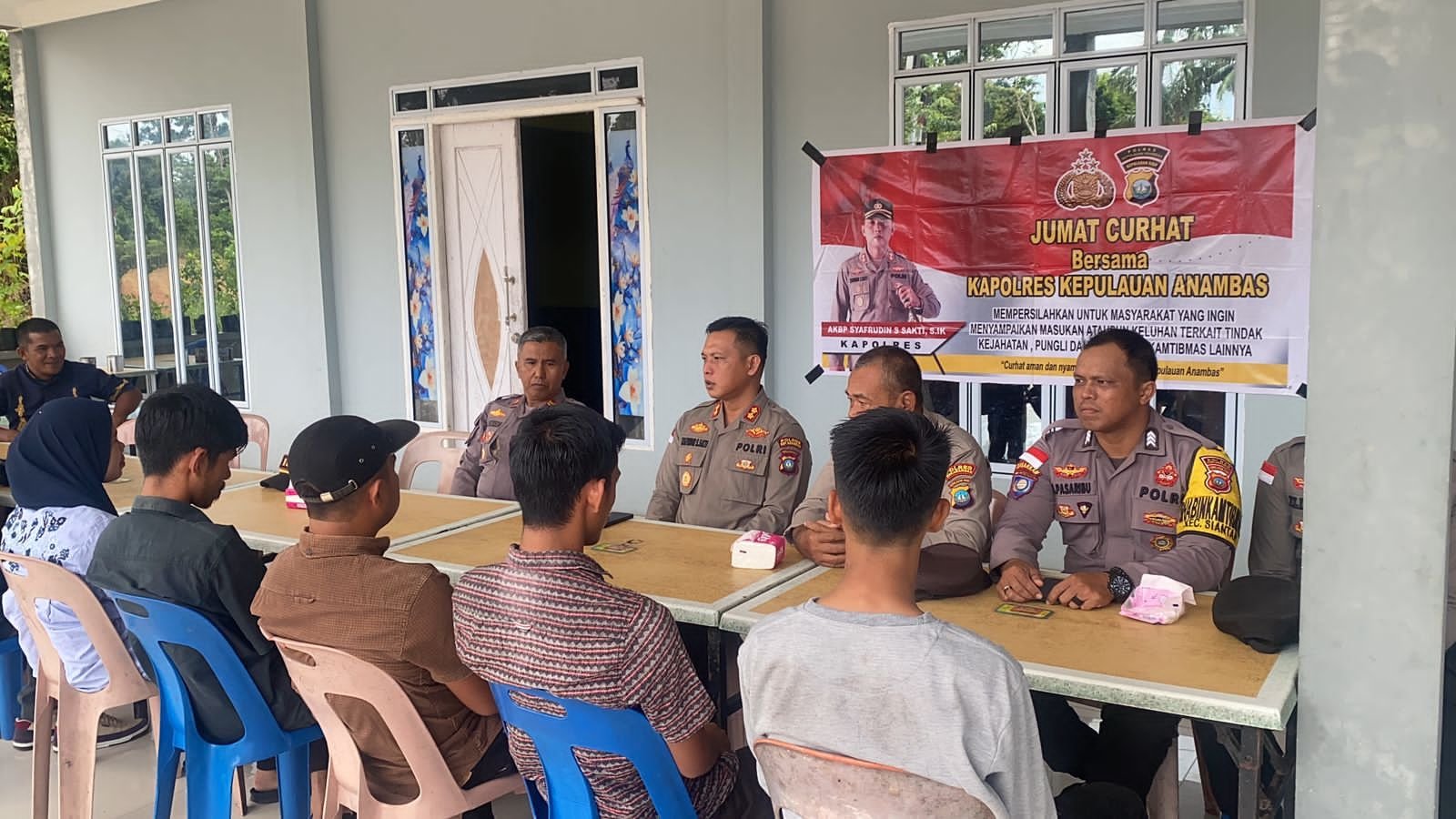 Kapolres Kepulauan Anambas Dengarkan Langsung Keluhan Warga di Kecamatan Siantan.