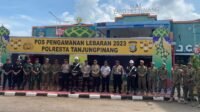 Personel Gabungan Sambangi Pos Pengamanan Lebaran Idul Fitri 1444 Hijriah.