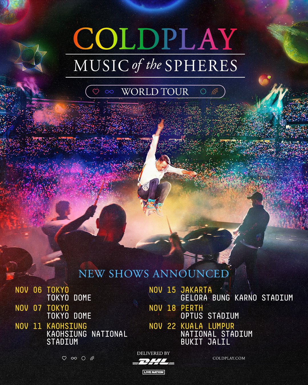 Tiket Konser Coldplay di Gelora Bung Karno Sudah Habis Terjual
