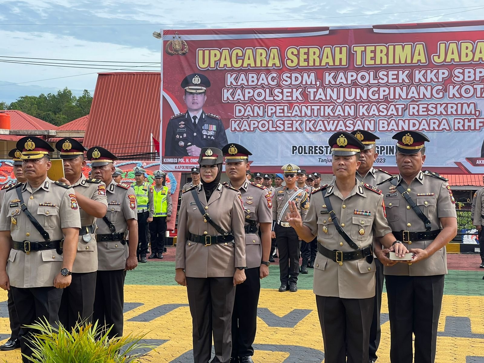 Pengambilan Sumpah PJU Polresta Tanjungpinang yang di Lantik.