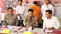 Polres Lingga Gelar Konferensi Pers Kasus Tindak Pidana Prostitusi Online.