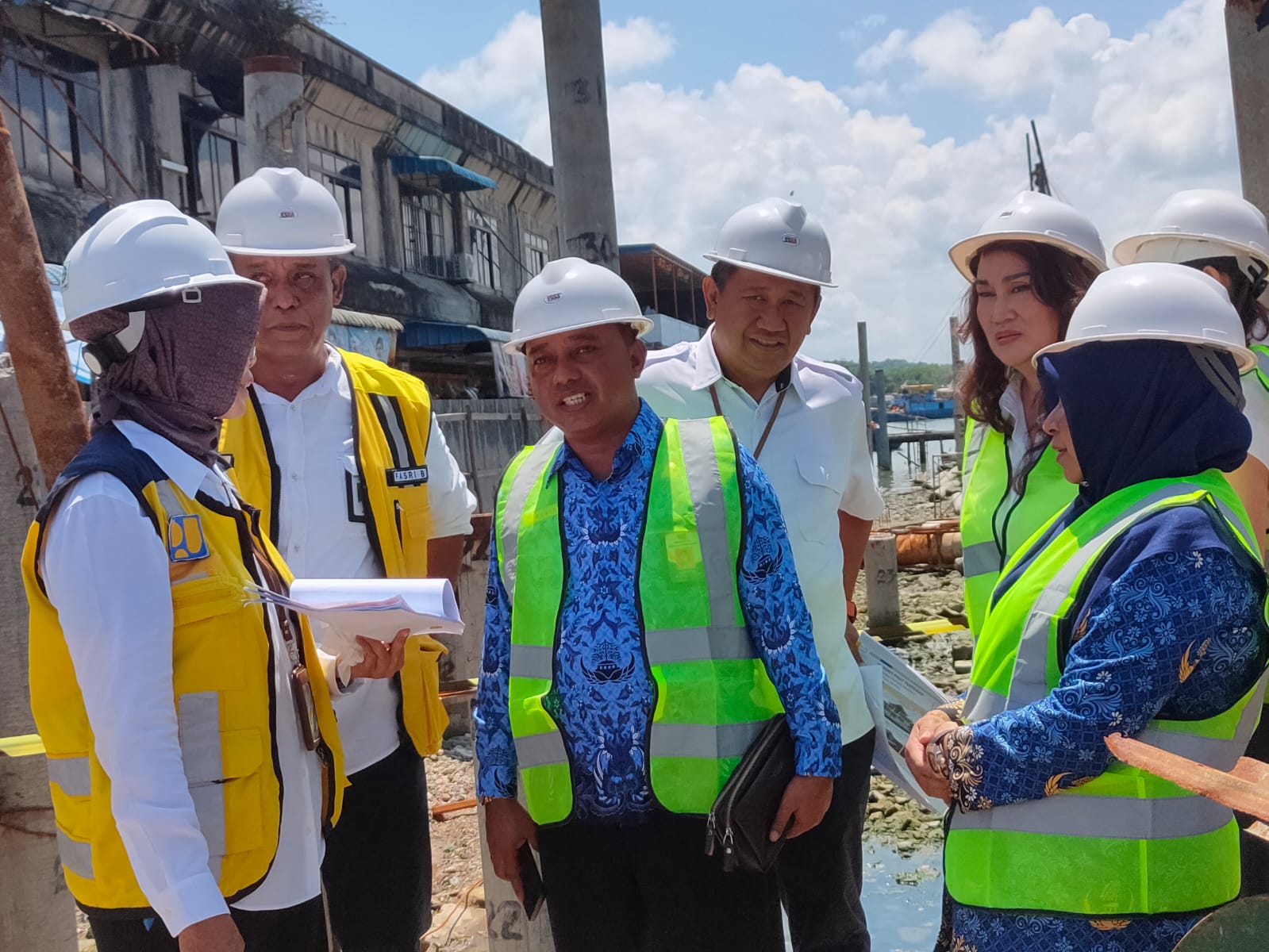 Wali Kota Rahma dan Cen Sui Lan Cek Pembangunan Pasar Baru Tanjungpinang