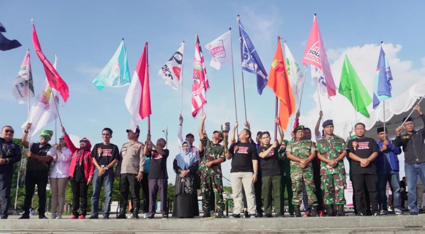 Parade Obor Demokrasi Indonesia Digelar di Tanjungpinang