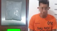 Pengedar Sabu Ditangkap Satnarkoba Polresta Tanjungpinang, Polisi Temukan 3,39 gram Sabu.