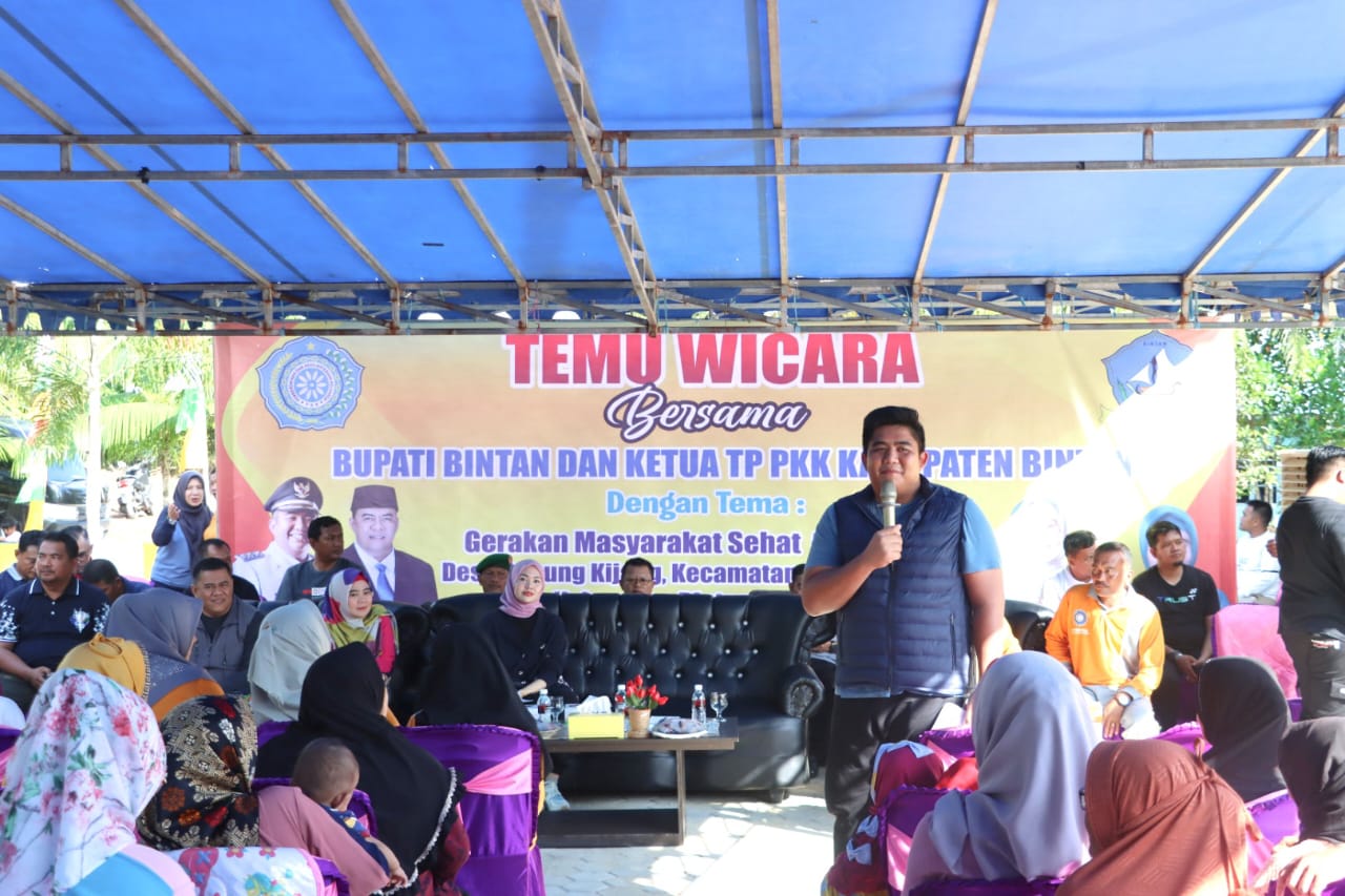 Temu Wicara Sama Masyarakat, Bupati Bintan Minta OPD Gerak Cepat Tangani Keluhan Warga Desa Gunug Kijang.