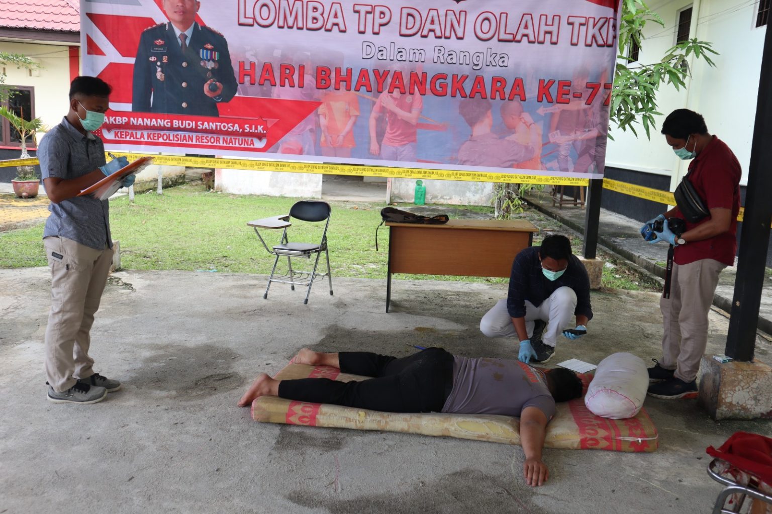 Tingkatkan Kemampuan, Polres Natuna Gelar Lomba Olah TKP