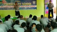 Satlantas Polresta Tanjungpinang Gencar Sosialisasikan Peraturan Lalu Lintas di Sekolah.