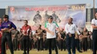 Jelang HUT TNI Ke 78, Wabup Bintan Olahraga Bersama di Makorem 033/WP.