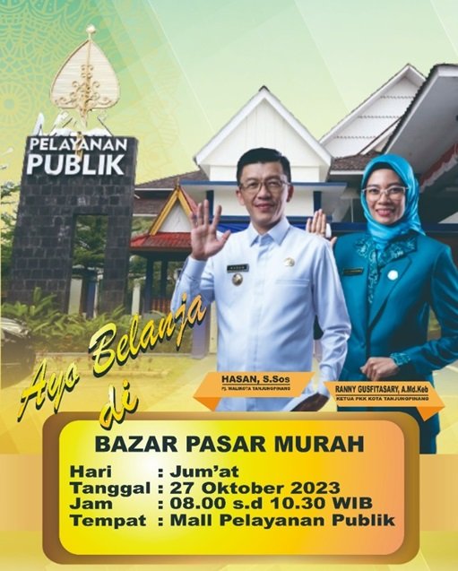 Pemkot Tanjungpinang Kembali Gelar Bazar Pasar Murah.