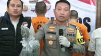 Karyawan Swasta Jadi Pengedar Ganja Ditangkap Polisi, 637 gram Daun Ganja Disita Petugas.