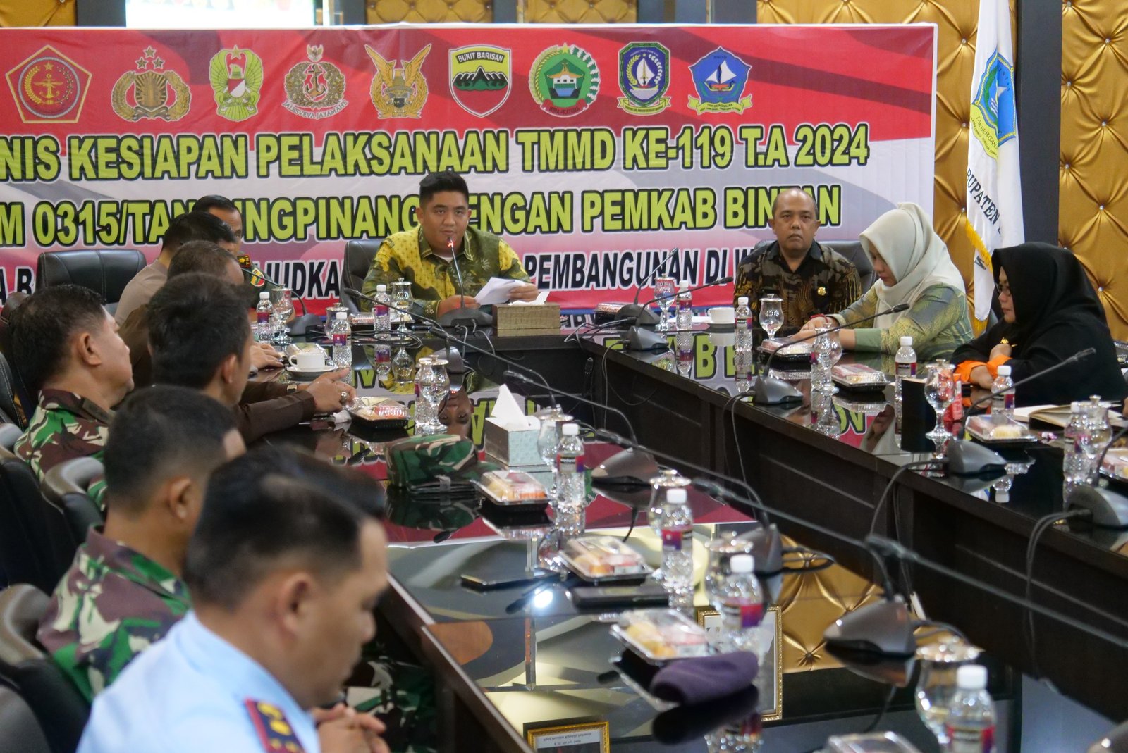 Bupati Bintan Pimpin Rapat Kesiapan TMMD Ke 119 .