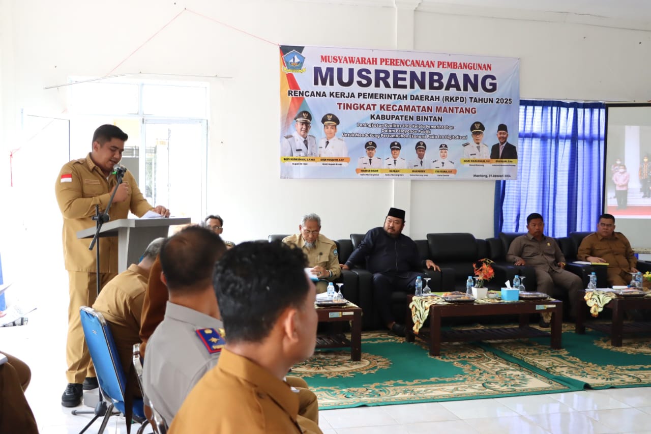 Bupati Roby Hadiri Musrenbang di Setiap Kecamatan di Bintan.