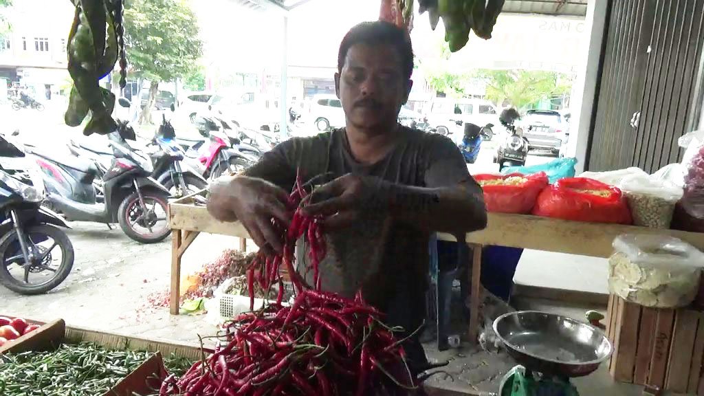 Harga Cabai di Tanjungpinang Tembus 90 Ribu Perkilogram.