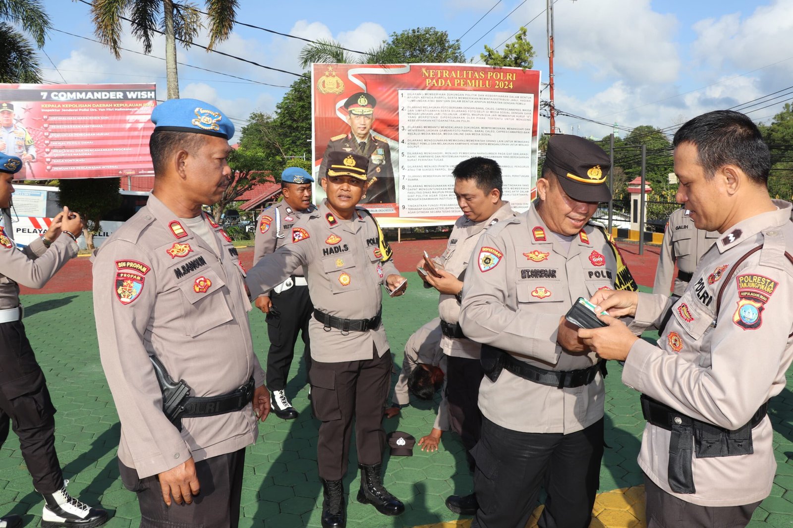 Propam Polresta Tanjungpinang Gelar Gaktiblin dan Tes Urine Personel.