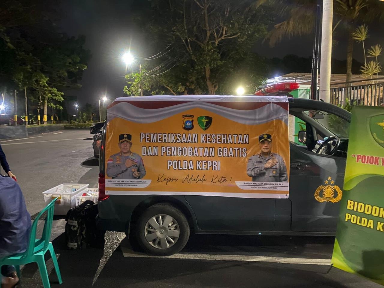 Bidokkes Polda Kepri Berikan Pelayanan Kesehatan Gratis Keliling Selama Ramadhan.