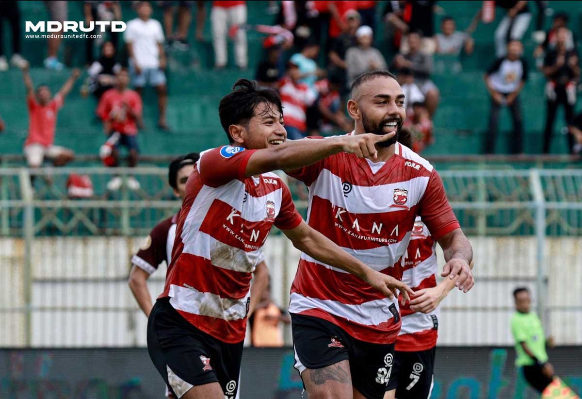 Madura United Bungkam PSM 2-0, Perkokoh Posisi di Empat Besar