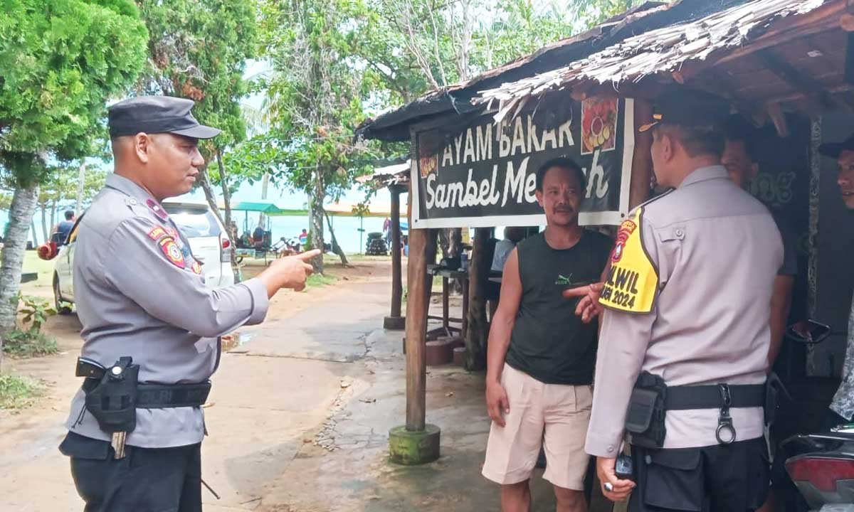 Polsek Sekupang Patroli di Kawasan Wisata Tanjung Pinggir