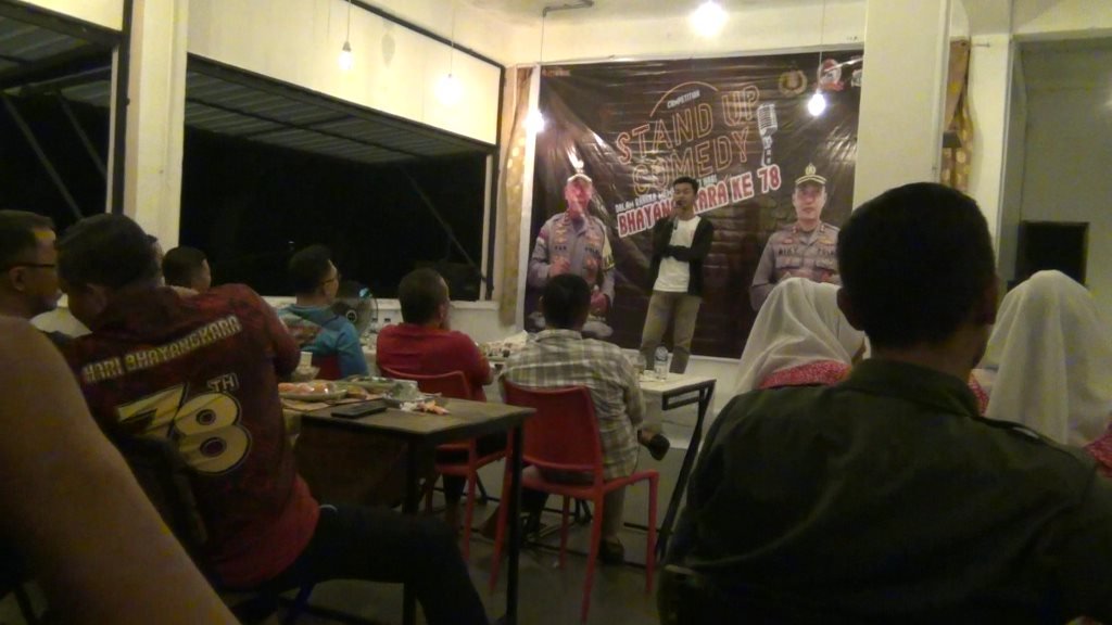 Sambut HUT Bhayangkara ke 78, Polres Bintan Gelar Lomba Stand Up Comedy.