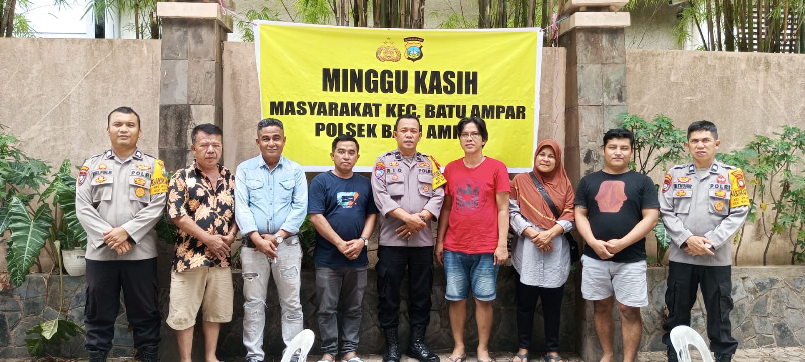 Gelar Minggu Kasih, Polsek Batu Ampar Berikan Himbauan Pilkada Damai.