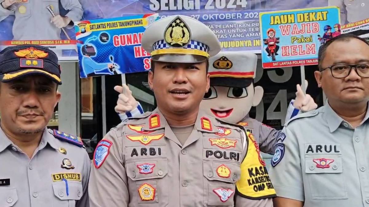 Hari Ketiga Operasi Zebra Seligi 2024, Polisi Tilang 80 Pengendara di Tanjungpinang.