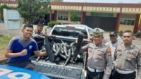 Satlantas Polresta Tanjungpinang Gencarkan Penertiban Knalpot Brong di Kalangan Pelajar.