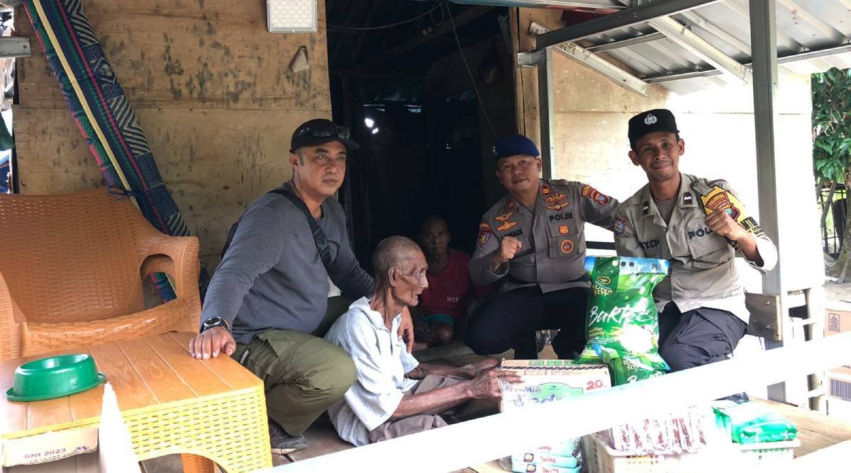 Unit Patroli Sat Polairud Polresta Tanjungpinang Gelar Bakti Sosial.