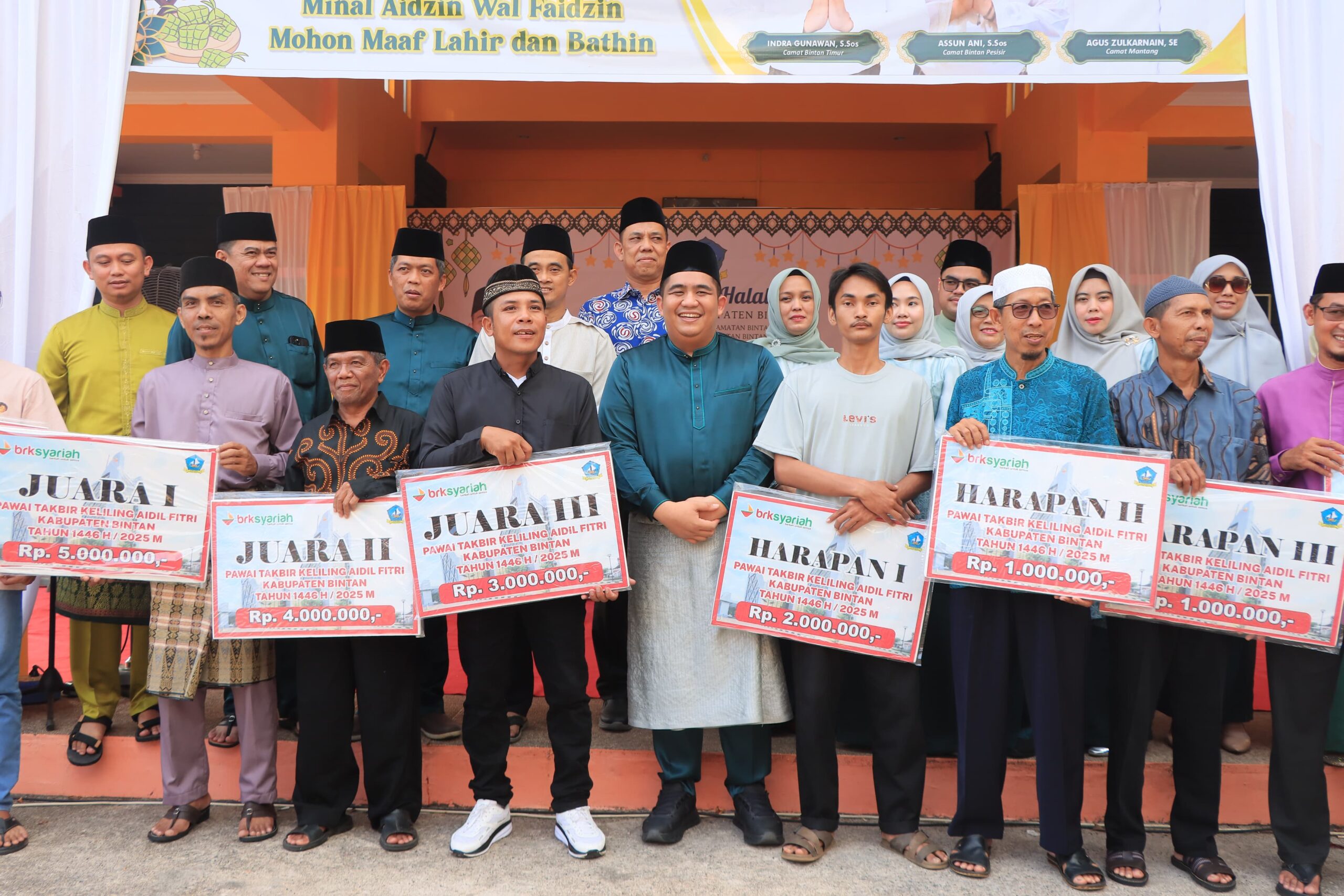 Pawai Takbir 1446 H di Bintan, 10 Masjid dan Surau jadi Juara Mobil Hias
