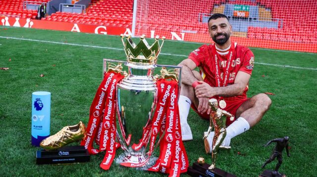 Mohamed Salah Raih Sepatu Emas Keempat, Samai Rekor Thierry Henry