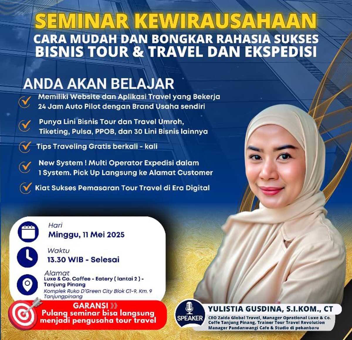 Ingin Punya Bisnis Travel Sendiri? Ikuti Seminar Eksklusif, Cuma Rp150 Ribu